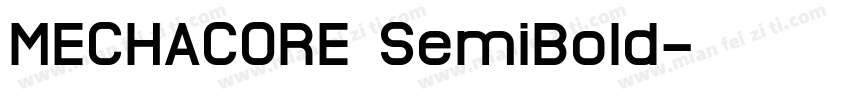 MECHACORE SemiBoId字体转换